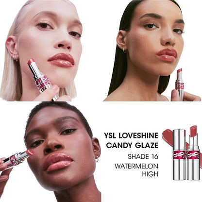 YSL Loveshine Candy Glaze Lip Gloss 16 - High-Shine Color
