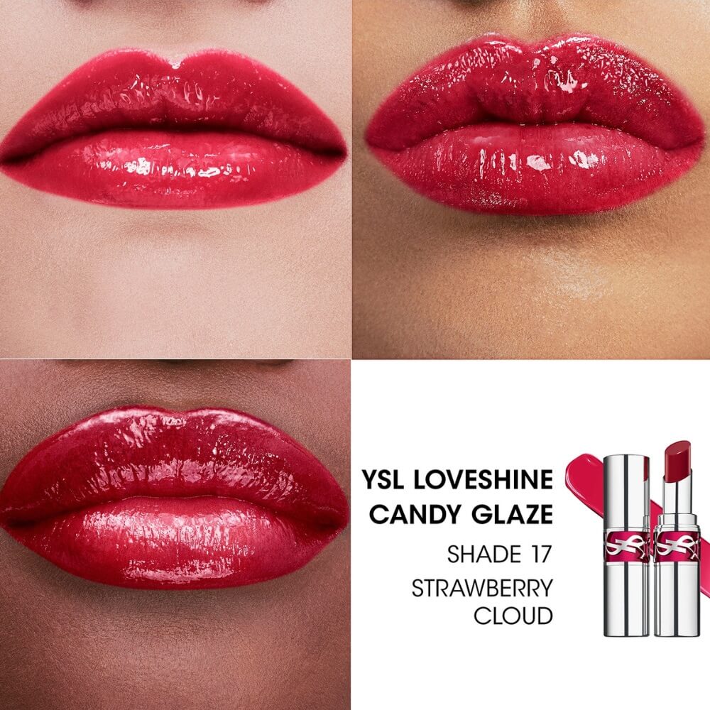 YSL Loveshine Candy Glaze Lip Gloss 17 - High-Shine Lip Gloss