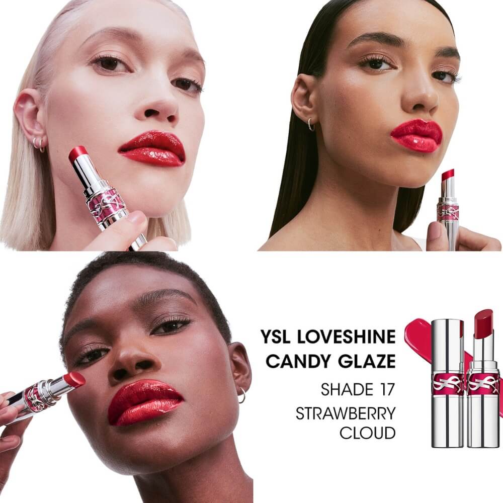 YSL Loveshine Candy Glaze Lip Gloss 17 - High-Shine Lip Gloss