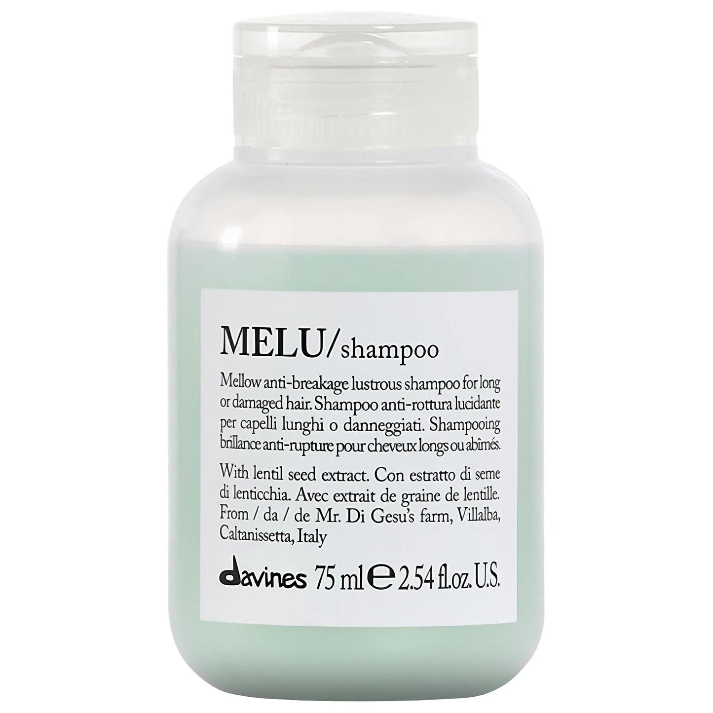 MELU Anti-Breakage Shampoo for Long Hair - Vegan, Nourishing, and Hydrating Formula for Damaged Hair Repair