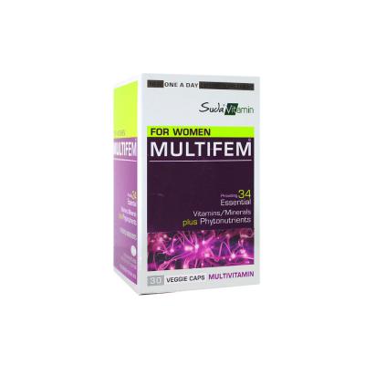 Suda Vitamin Multifem 30 Bitkisel Kapsül - Multivitamin Supplement for Women, Dietary Supplement, Vitamin and Mineral Blend