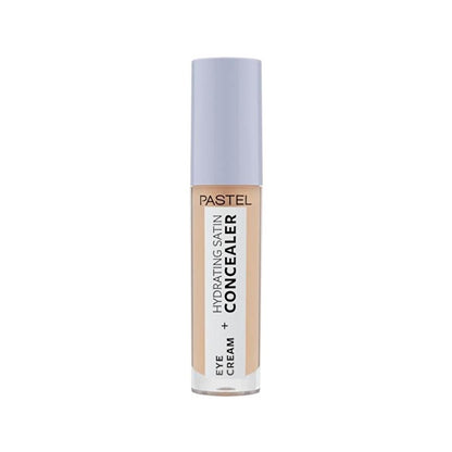 Pastel Makeup Eye Cream + Hydrating Satin Concealer: Brighten & Conceal Dark Circles - 24H Hydration for Radiant Eyes