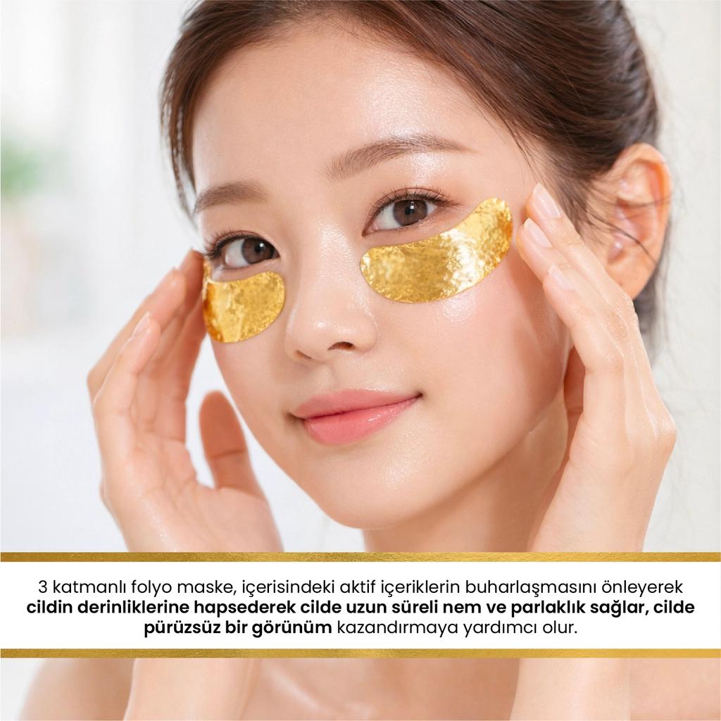 Dermal Gold Flash Foil Eye Mask for Brightening 4g