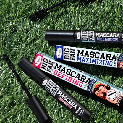theBalm Big Fan Defining Mascara: Xtra-Lush Brush for Volumizing & Long-Lasting Eyelash Enhancement Ð Achieve Dramatic, Thick Lashes All Day.