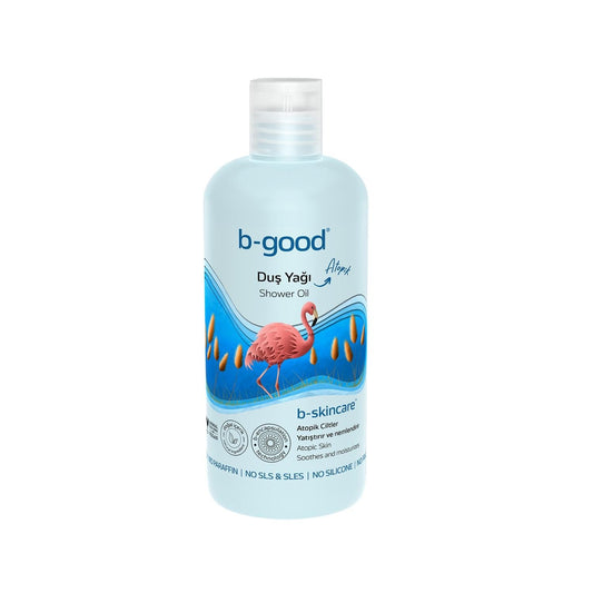 b-good b-skincare Shower Oil for Atopic Skin - Gentle, Moisturizing Cleansing for Sensitive Skin Types, 11.83 fl oz
