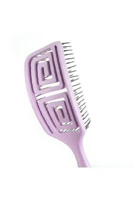 Nascita Pro Vegan Detangling Hair Brush - Lila Color, Ergonomic Design for Gentle Hair Care