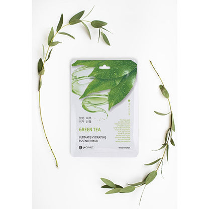 JKosmec Hydrating Green Tea Face Mask - Moisturizing & Toner for All Skin Types | 25 ml