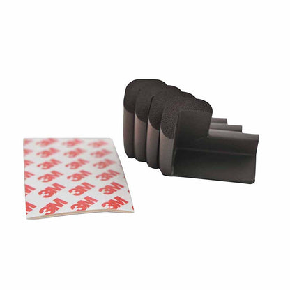 Miny Baby Brown Corner Protector - Soft Rubber Child Safety Protectors for Furniture Edges (4 Pack)