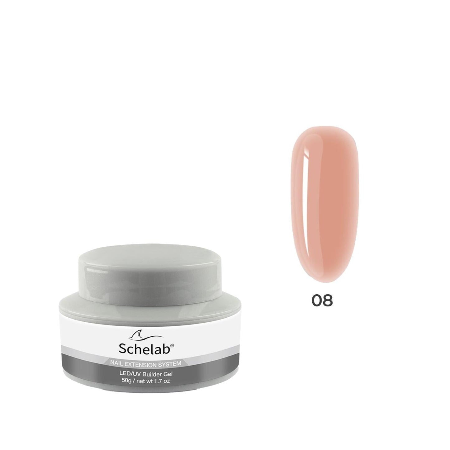 Schelab Builder Gel 008 - Professional Nail Construction & Art Gel (50g)