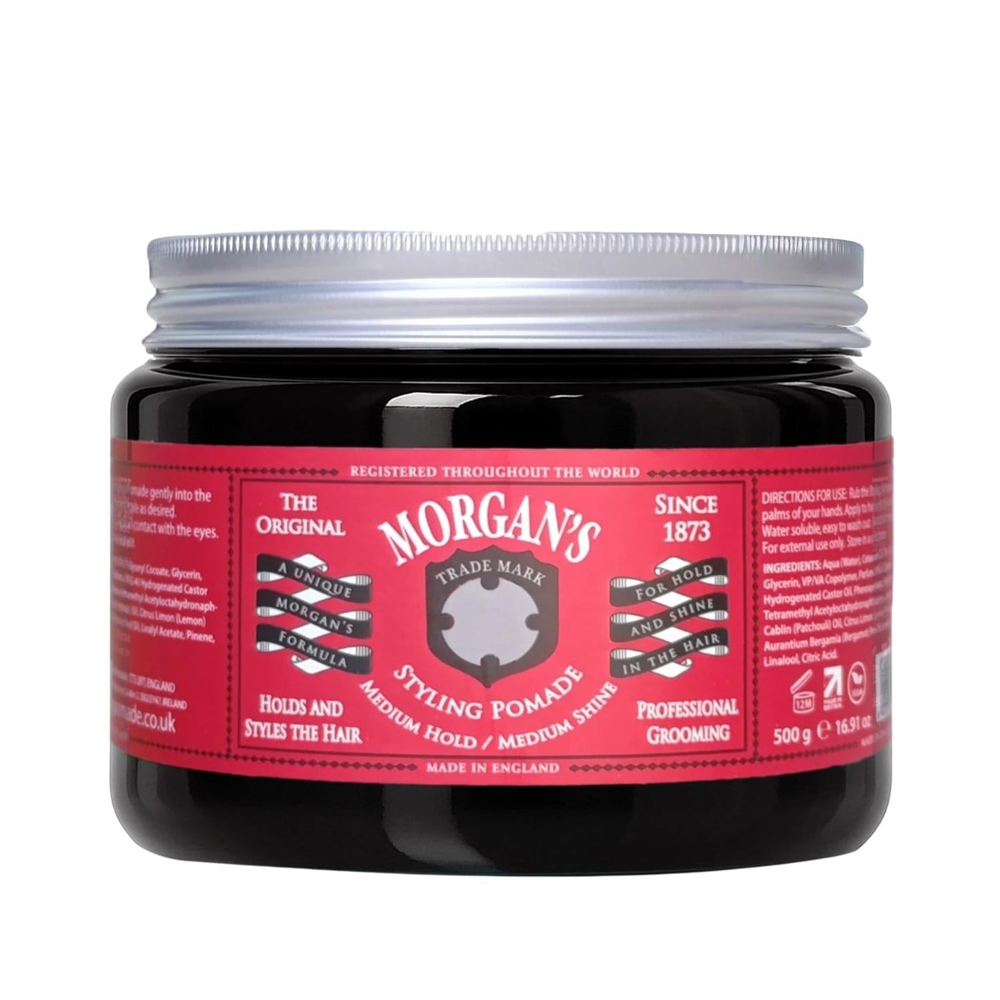 Morgan's Pomade Medium Hold & Shine Hair Styling Pomade 500g