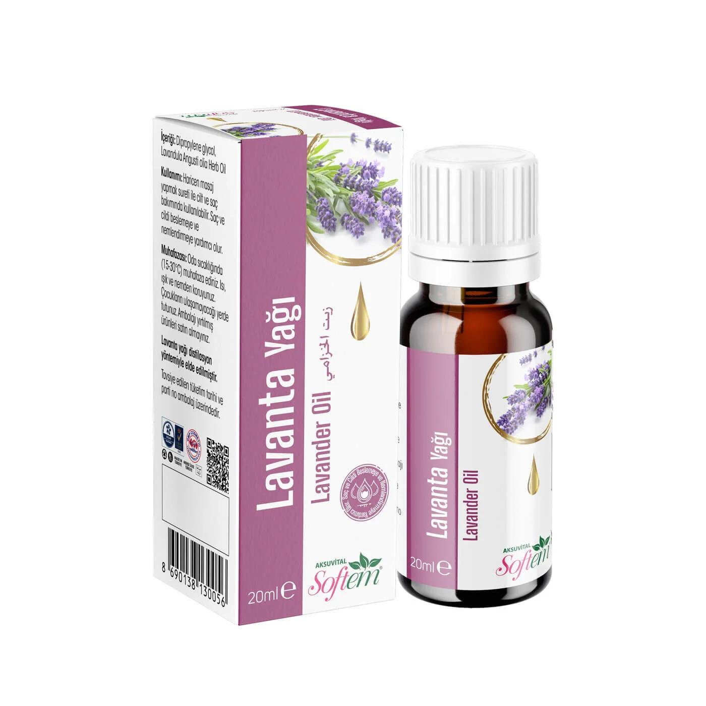 Softem Pure Lavender Oil for Soothing Aromatherapy 20 ml
