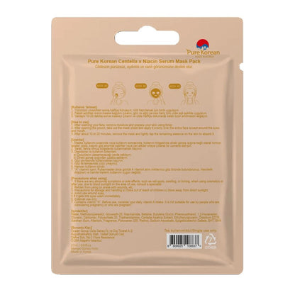 Pure Korean Centella & Niacin Serum Sheet Mask