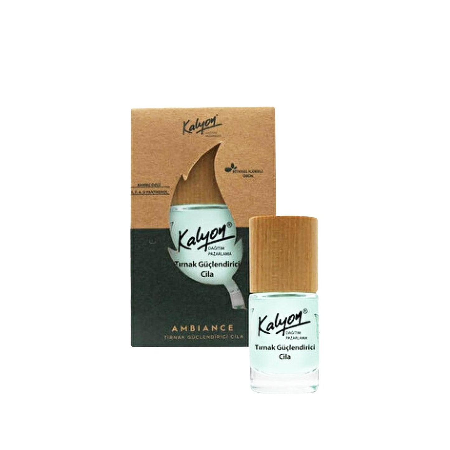 Kalyon Natural Nail Strengthening Polish - Botanical Ingredients for Healthier Nails, 11 ml