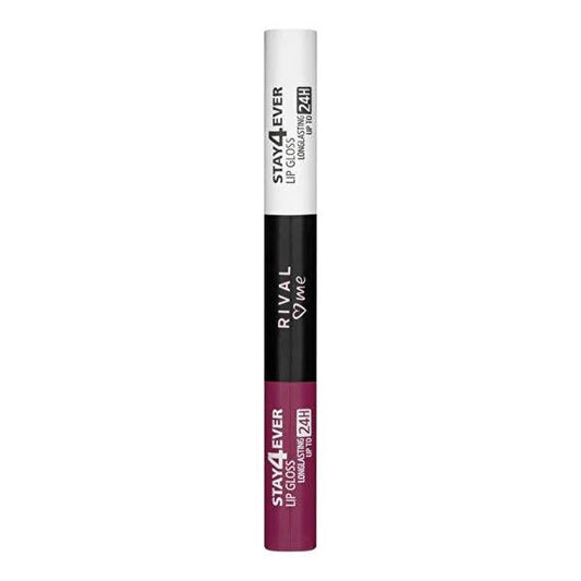 Rival Loves Me Stay4ever Deep Magenta Lip Gloss: Long Lasting, Vibrant Color & Glossy Shine - 7ml