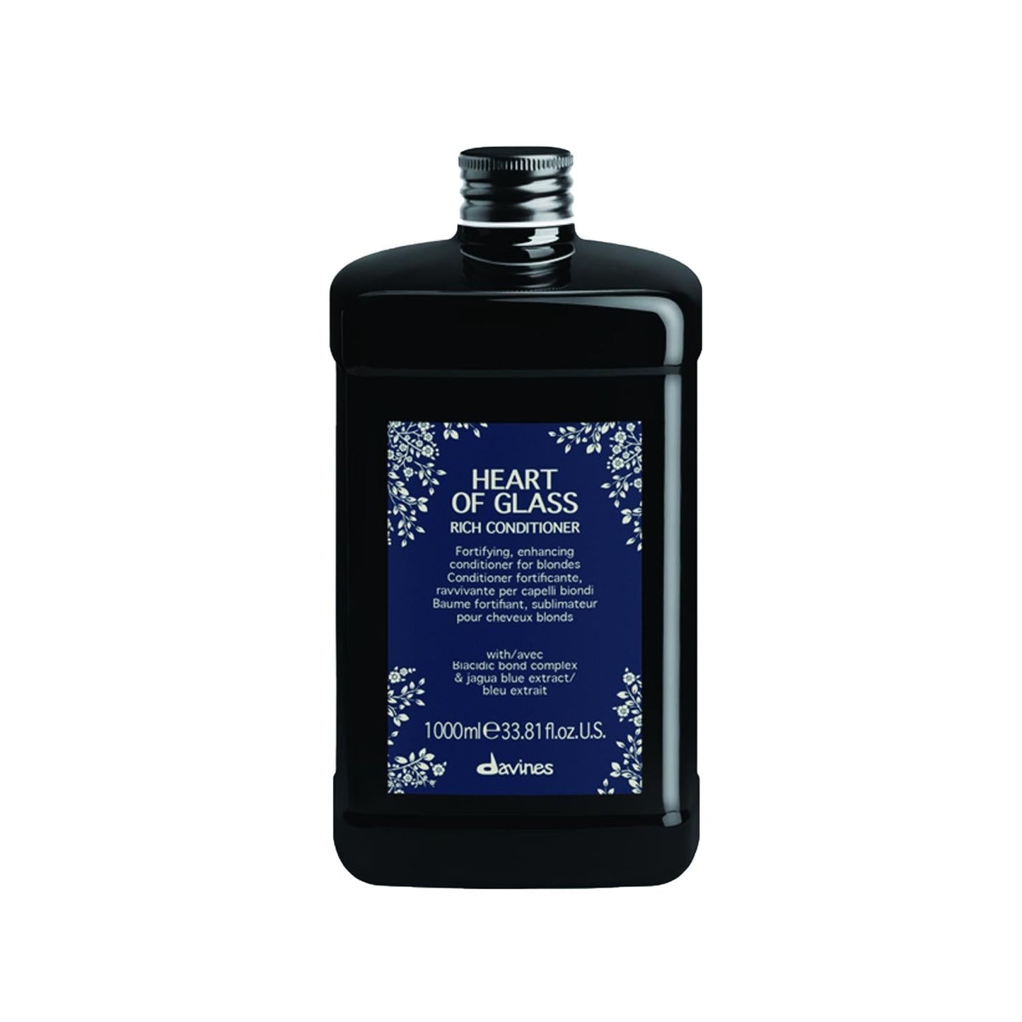 Davines Heart of Glass Rich Hair Cream 1000ml - Nourishing Hair Care for Dry or Damaged Hair