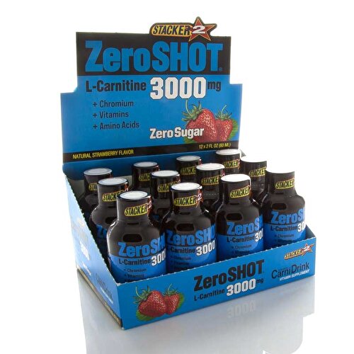 Zero Shot 60 mL 3000Mg L-Carnitine 12 Pieces