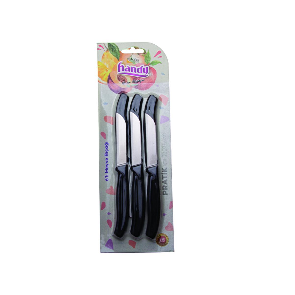 Masse 6-Piece French Stainless Steel Fruit Knife Set - Durable, Dishwasher Safe Kitchen Utensils