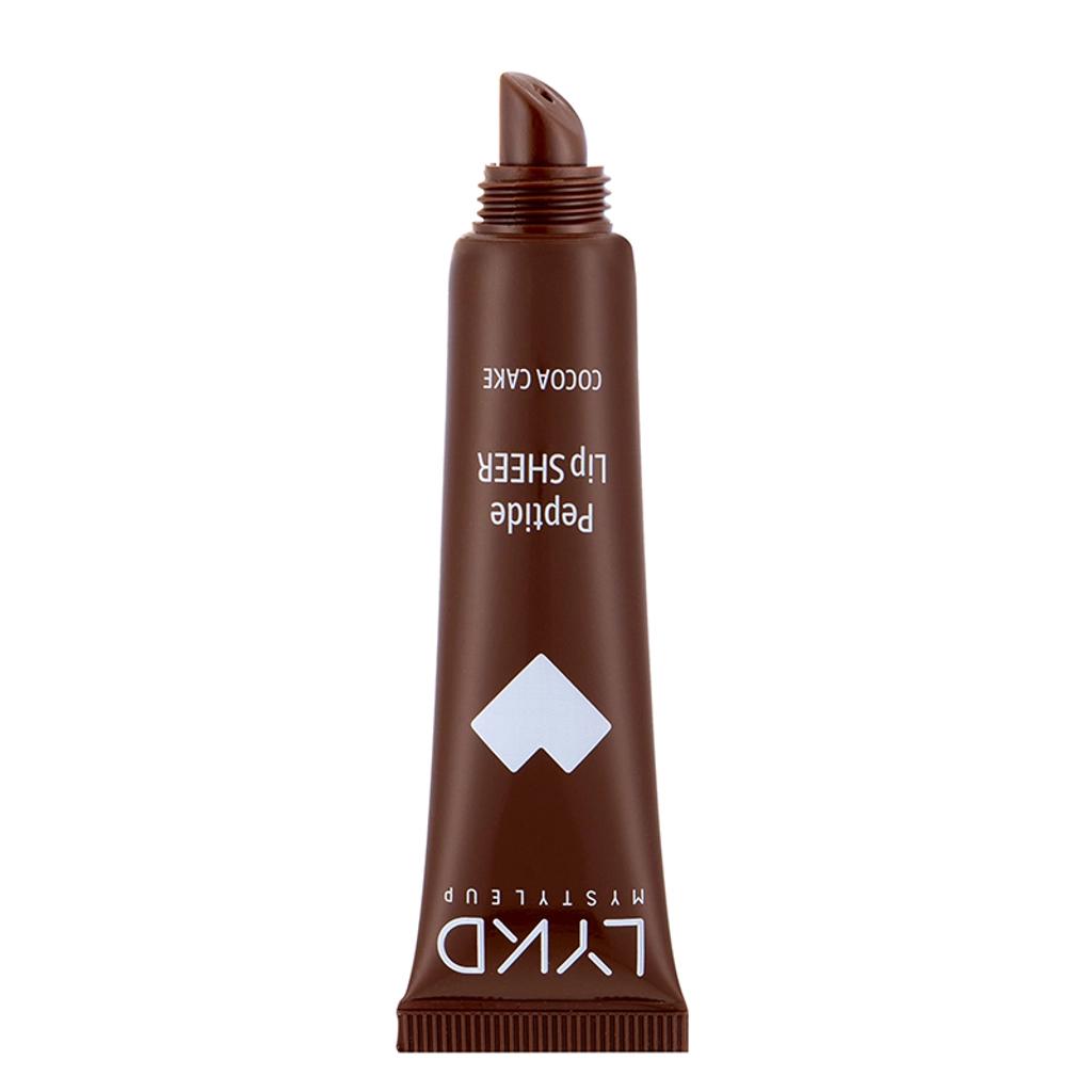 LYKD Peptide Lip Sheer Gloss 199 Cocoa Cake for Hydrated Lips