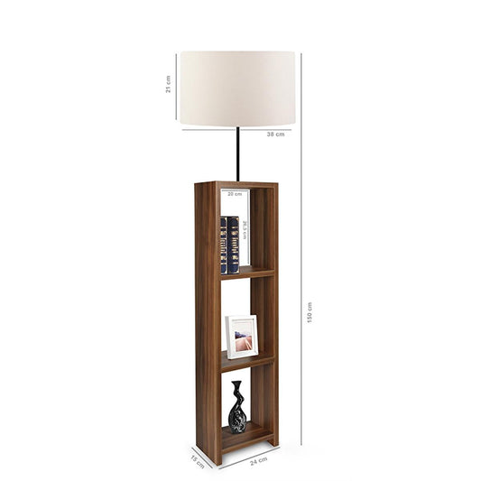 Homing Decorative Floor Lamp with 3-Shelf Storage - Modern Lighting Solutions for Home & Office