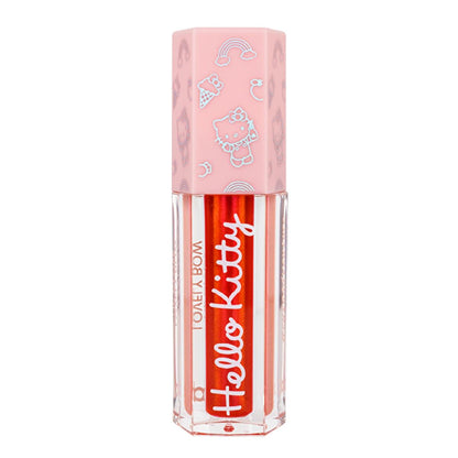 Soda Hello Kitty Lip Gloss - Non-Sticky, Compact, Shiny Finish for Matte Lipsticks - Kawaii Cosmetics