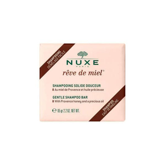 Nuxe Reve De Miel Solid Shampoo Bar - Gentle, Sulfate-Free Hair Care for Sensitive Scalps - Natural Ingredients