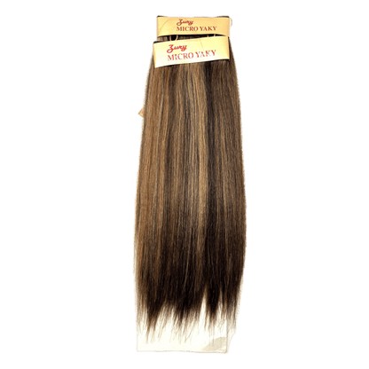Zury 100% Human Hair Micro Yaky Perm Straight Extensions - Choose Size