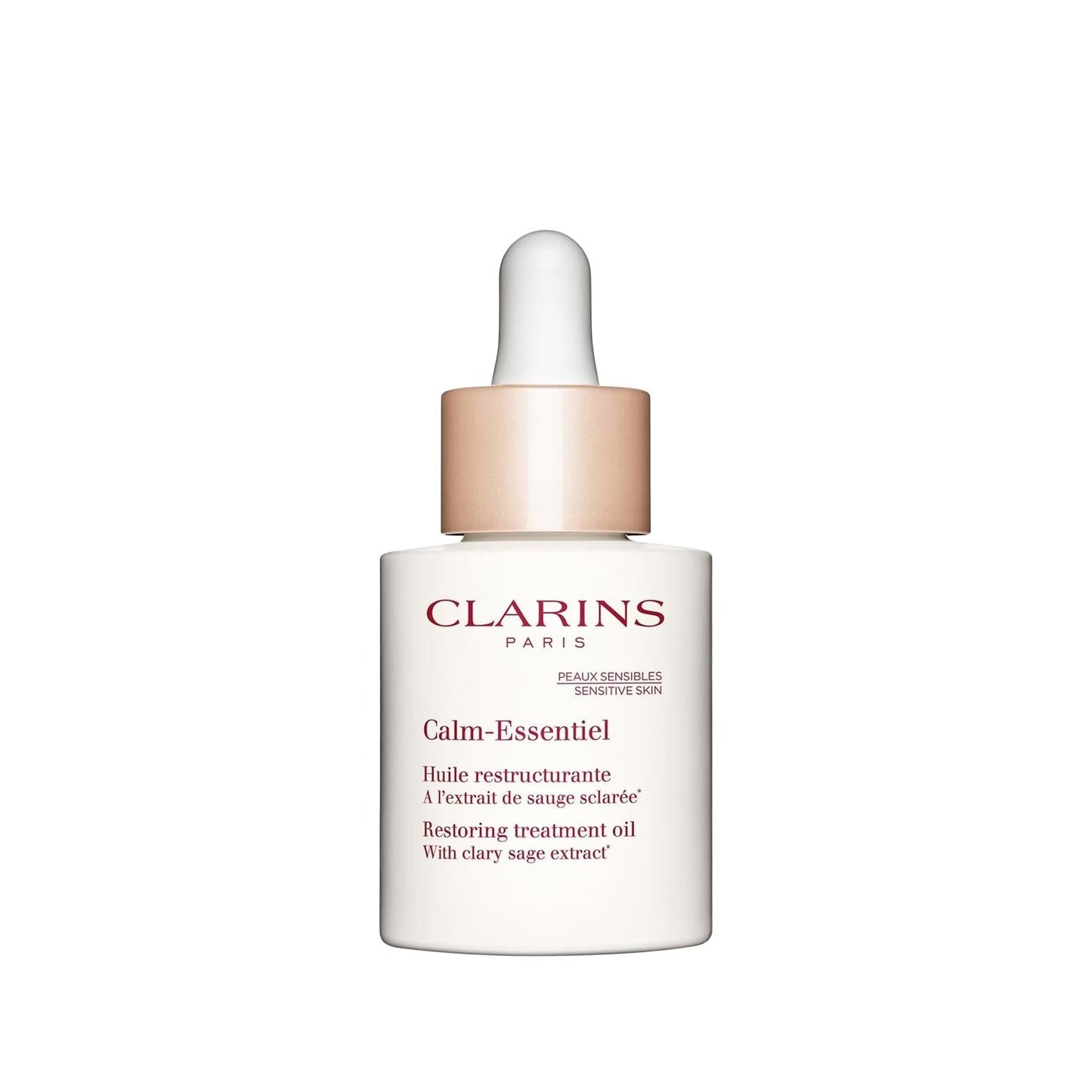 Clarins Calm Essentiel: Rejuvenating Anti-Aging Facial Oil - 30ml - Wrinkle Reduction & Sensitive Skin Treatment