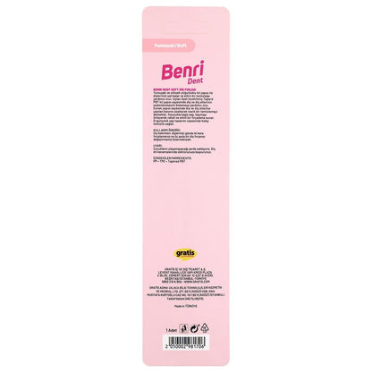 Benri Dent Soft Toothbrush Assorted 1 Count
